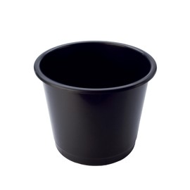 Deflecto CP025YTBLK 14 Litre Plastic Waste Bin - Black