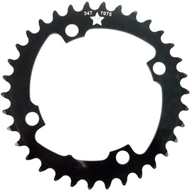 104mm BCD 4-Bolt SharkTooth Pro Mountain Chainring Made in USA (32 Tooth)