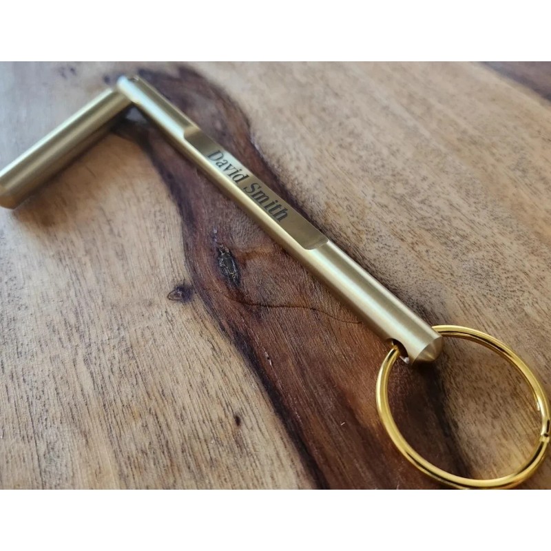Solid Brass Custom Elevator Door Key, Single Drop Key