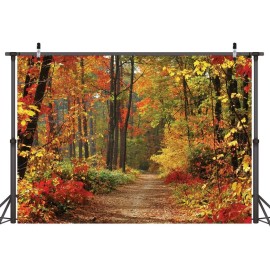LYWYGG 7X5ft Yellow Vinyl Backdrop For Photography Fall Weddings Family Events