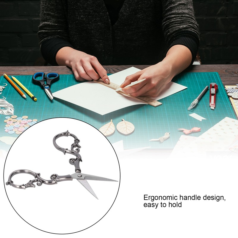 Retro Scissors Stainless Steel Gourd Shape DIY Vintage Small Embroidery