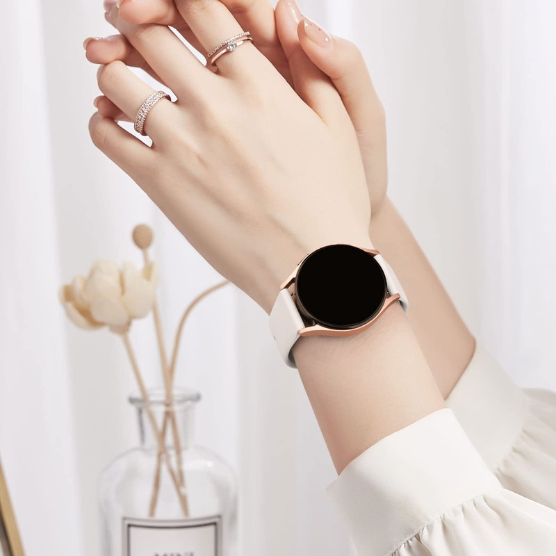 Vancle for Garmin Forerunner 55/165/245 20mm Silicone Sport Replacement Strap