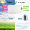 Home Intuition - Adjustable Magnetic Air Vent Deflector for Sidewall,