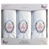 2COZEE Womens/Ladies Embroidered Initials Taschent 3-Pack? CHER with White EM
