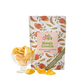 Juju-Oops Freeze-Dried Mango Snack Packs | 100% All Natural, Crunchy & Healthy | Family Party Size – Best Snack for Kids & Adults | Non-GMO, No Sugar & Additives Added, Vegan, Gluten free | 8 Ounce