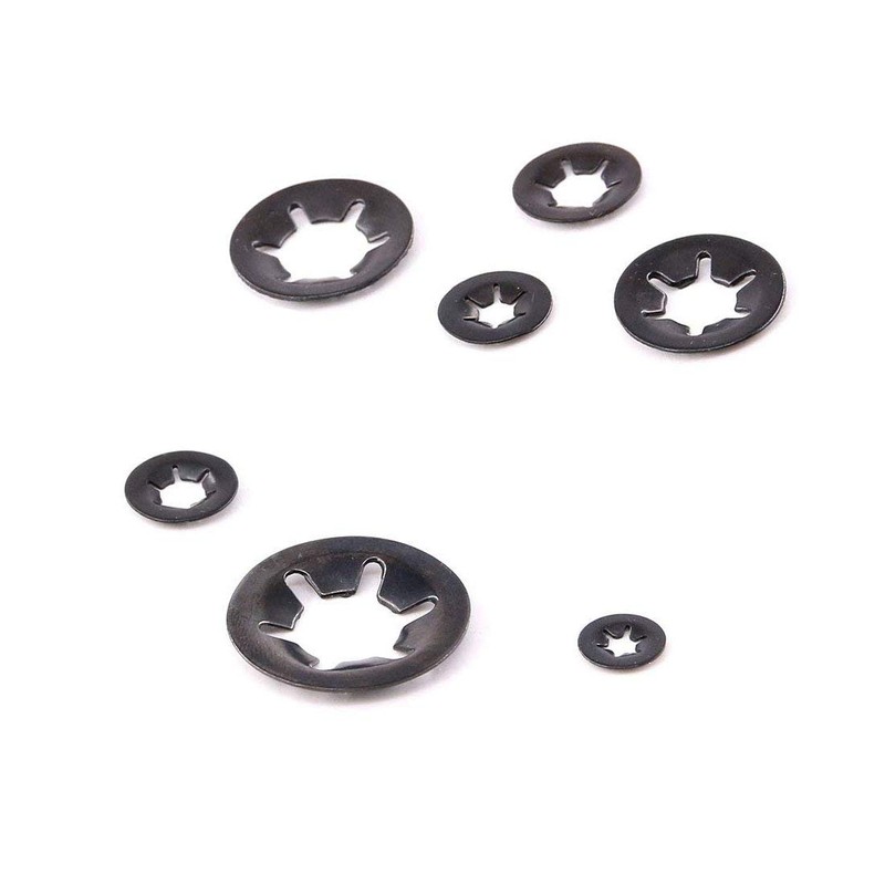 Internal Tooth Star Lock Washers,Hincell 360 Pieces 9 Sizes Push