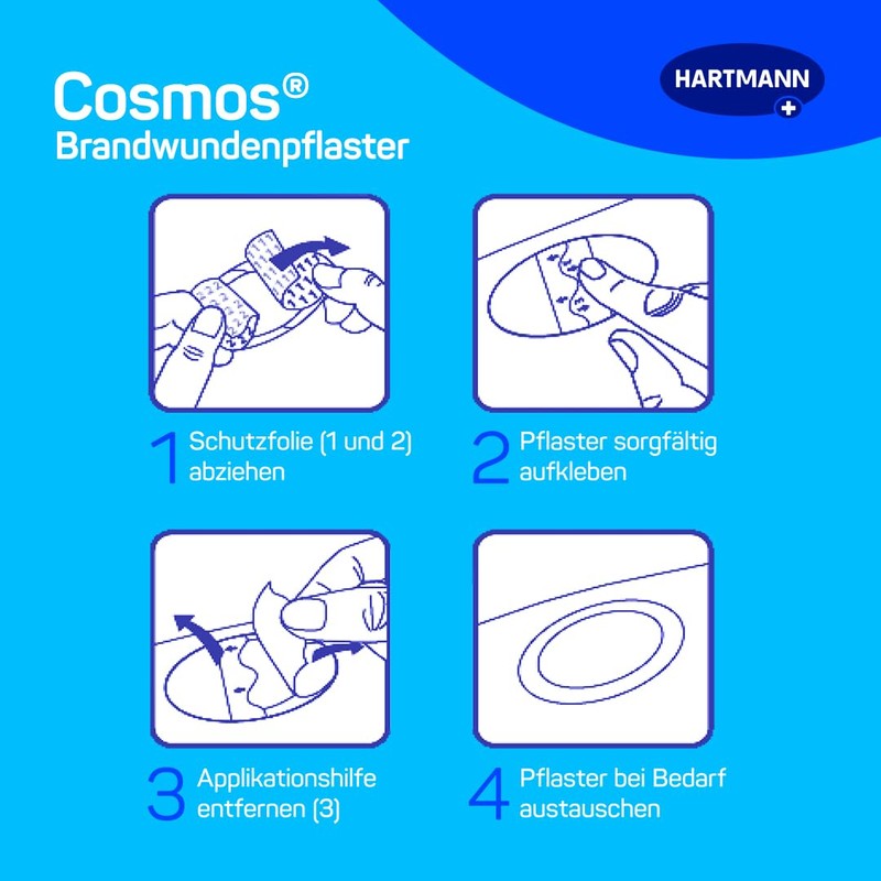 Hartmann Cosmos Sterile Burn Wound Plasters 68 x 43 mm