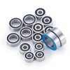 BRKRC 15Pcs Wheel Hub Axle Steel Sealed Ball Bearing Kit