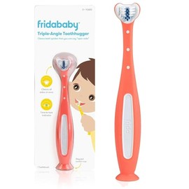 Frida Baby| Cepillo de Dientes de Triple Ángulo para Niños de 2 años o más| Color Rosa| 1 pza, 1 unidad, 1