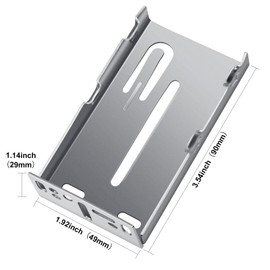 Mounting Brackets for Drawer Slide, Plusmart Drawer Slide Bracket Track Guide Hardware Replacement Parts, Rear/Side Mounting, 6 Pairs