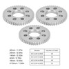 3Pcs Spur Gear 8 Holes Aluminium 4mm Thickness 14mm Centre