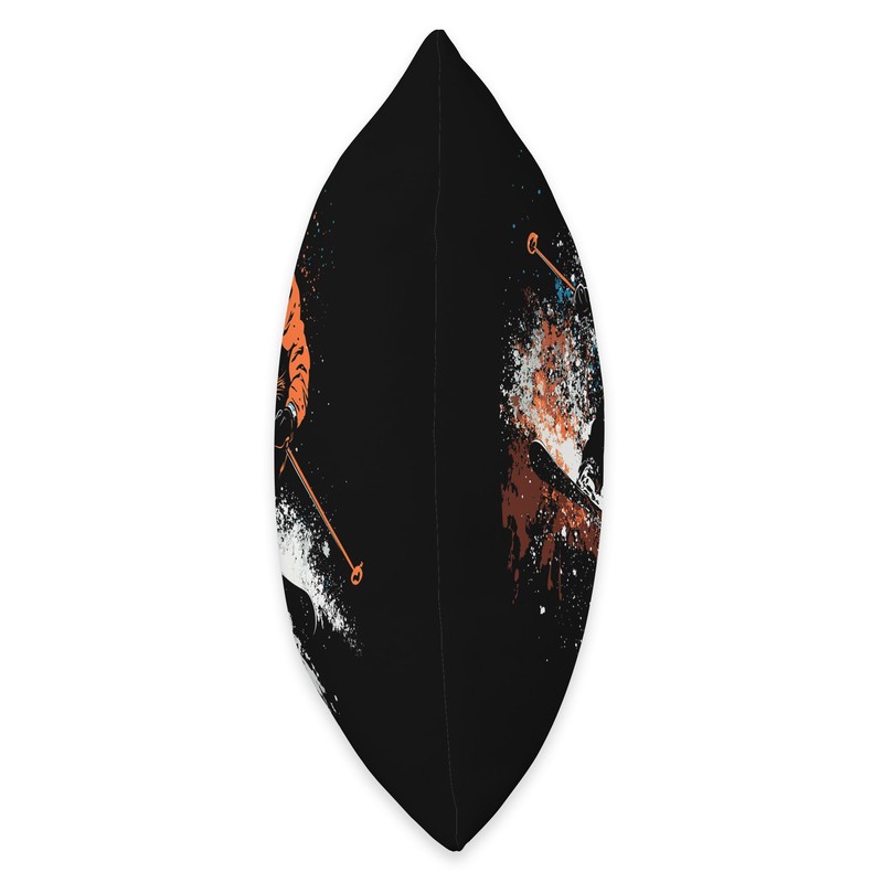 Freestyle Skier Throw Pillow