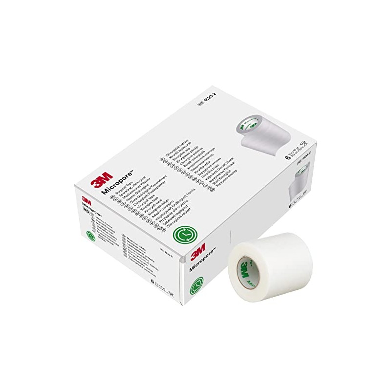 Micropore Paper Tape: White 2" X 10 Yds, Box of