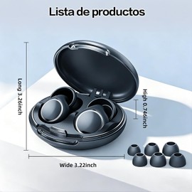 Tapones Auditivos para Dormir, Ear Plugs Lavable y Reutilizable, Tapones Oidos de Silicona con 8 Earplugs y Caja (Azul Oscuro)