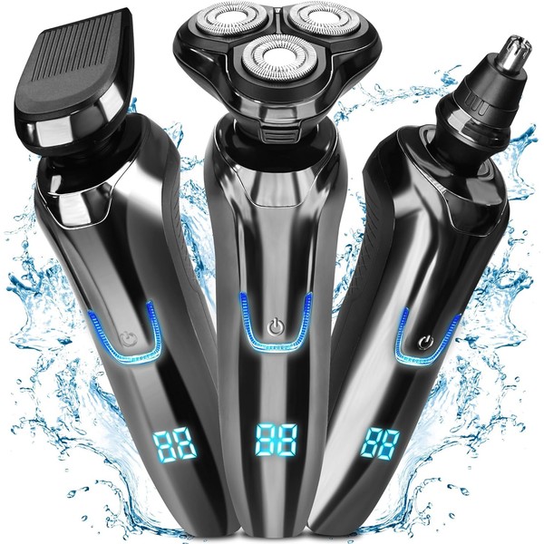 Electric Razor for Men, JIAABCHOMO 3 in 1 Electric Shavers,