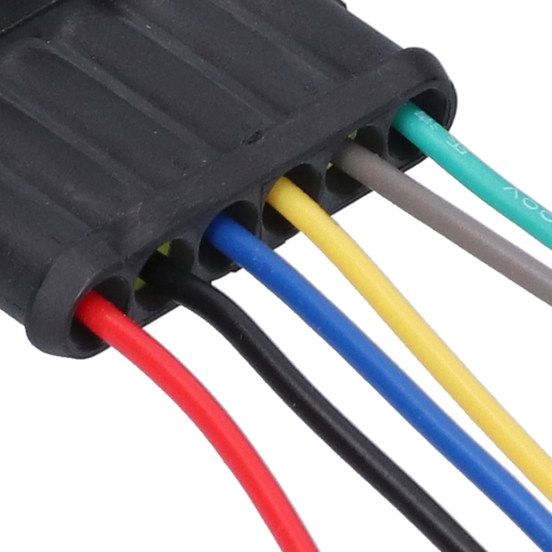 5Pcs Way Car Electrical Connector Waterproof Antiflaming Resilient Antioxidant Automotive