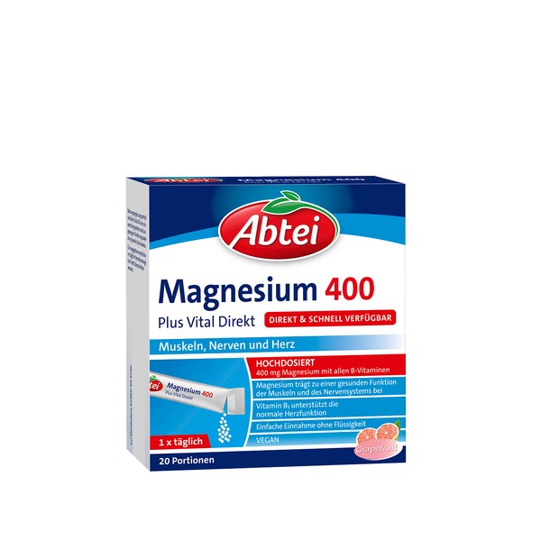 Abbey Magnesium 400 + Vitamin B Complex - Pack of 20
