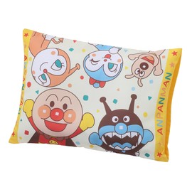 Nishikawa LH63122070 Anpanman Children's Pillow, 14.6 x 10.6 inches (37 x 27 cm), Washable, Removable Cover, Fits Children's Head, Cream