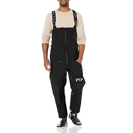FROGG TOGGS Mens Ftx Armor Premium Waterproof Rain, Fishing Bibs Pants, Black, Large US