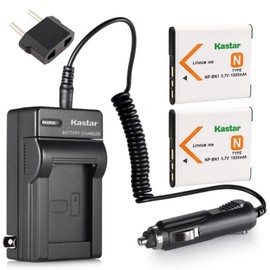 Kastar Battery (2-Pack) and Charger Kit for NP-BN1, BC-CSN work with Sony Cyber-shot DSC-QX10,DSC-QX100,DSC-T99,DSC-T110,DSC-TF1,DSC-TX5,TX7,TX9,DSC-TX10,DSC-TX20,DSC-TX30,DSC-TX55,DSC-TX66,DSC-TX100V,DSC-TX200V,DSC-W310,DSC-W320,DSC-W330,DSC-W350,DSC-W360,DSC-W380,DSC-W390,DSC-W510,DSC-W515PS,DSC-W520,DSC-W530,DSC-W550,DSC-W560,DSC-W570,DSC-W580,DSC-W610,DSC-W620,DSC-W650,DSC-W690,DSC-W710,DSC-W730,DSC-W810,DSC-W830,DSC-WX5,DSC-WX7,DSC-WX9,DSC-WX30,DSC-WX50,DSC-WX70,DSC-WX80,DSC-WX150,DSC-WX220