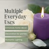 Mister Candle Dripless Unscented Pillar Candles, Set of 3 Hand