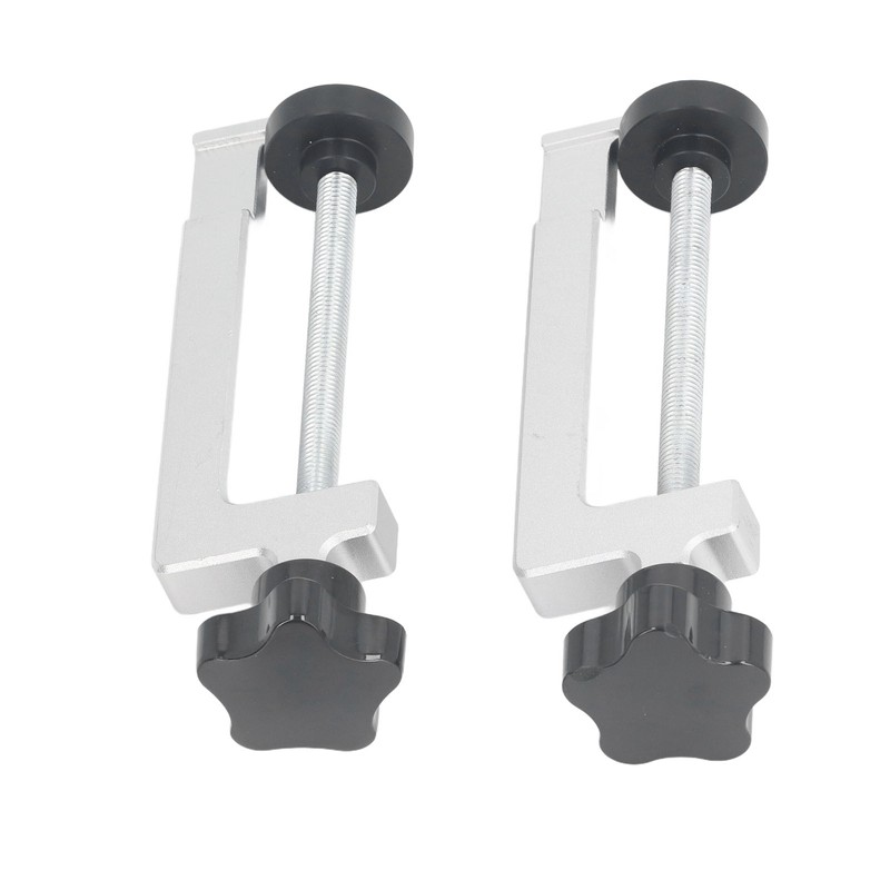 2Pcs Woodworking Fence Clamp Aluminum Alloy Multifunctional Woodworking Fence Fixing