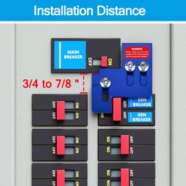 ACANORA Generator Interlock Kit for Square D QO or Homeline 100 or 125 Amp Panels, 3/4 to 7/8 Inches Spacing, Blue