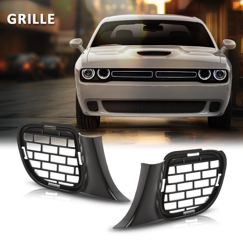 G-PLUS Fog Light Covers Pair Compatible with Dodge Challenger Hellcat