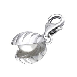 Designer Inspirations Boutique FRESH WATER PEARL Set Oyster Sterling Silver Clip-On Charm - for Charm Bracelets