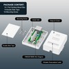 VCELINK Cat6 RJ45 Surface Mount Box Shielded 1-Port, Compatible with