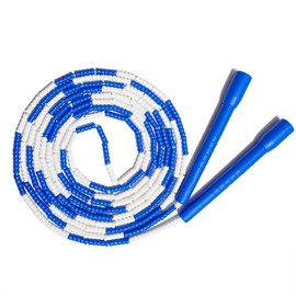 16FT Long Jump Rope, Double Dutch Jump Rope, Soft Beaded Segment Jump Rope Adjustable Super Long Rope Fitness Workout Tangle-Free Skipping Rope Great for Different Activities Exercising, Crossfit, Cardio Balance Training