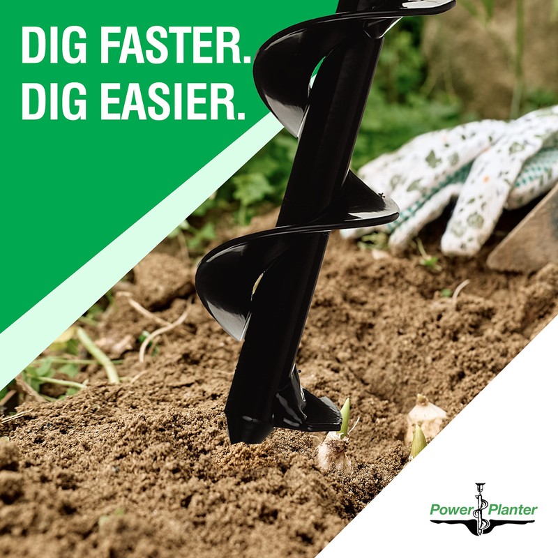 Power Planter Flower Planting Auger & Grass Plug Tool -