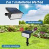 T-SUN Blue Solar Spot Lights Outdoor 4 Pack, 49 LED