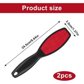 2-Piece Reusable Fabric and Upholstery Cleaning Brush Set for Pet Hair, Lint, and Dust Removal