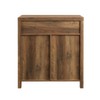 Walker Edison Cass Modern Farmhouse Double Barn Door Accent Cabinet,