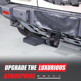 Tumukiw Tow Hitch Step Compatible with INEOS Grenadier 2020-2024, Heavy Duty Anti Slip and Rust Towing Black Hitch Steps Auto Accessories (Black, Left)