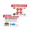 Abarth Universal Tyre Valve Caps for Car Tyres, Scorpio Red,