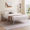 VECELO 14 inch Queen Bed Frame White Beds Metal Platform