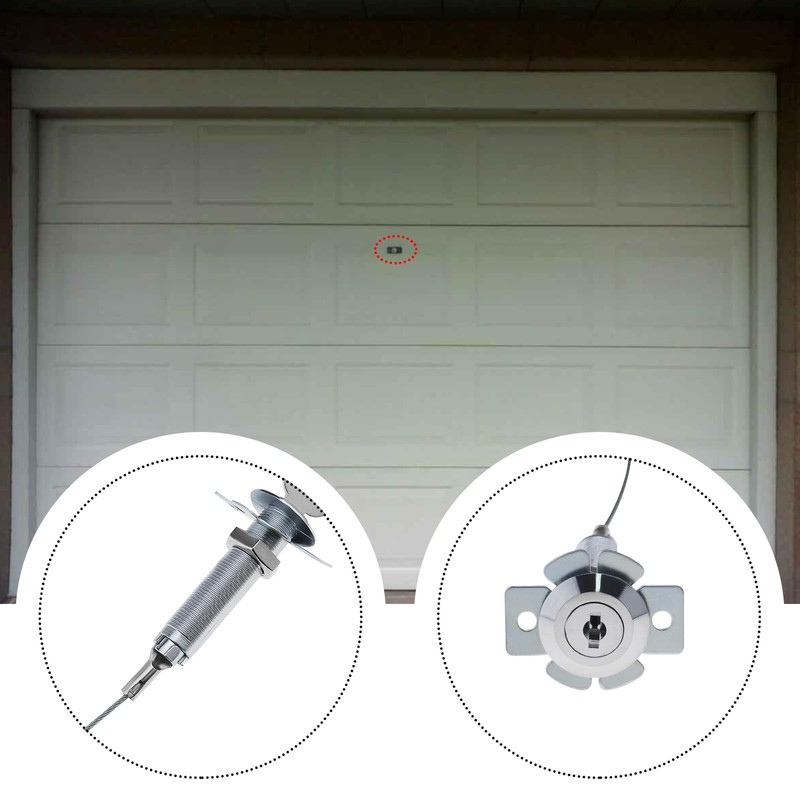 YINETTECH Garage Door Emergency Release Lock with 2Pcs Keys Universal