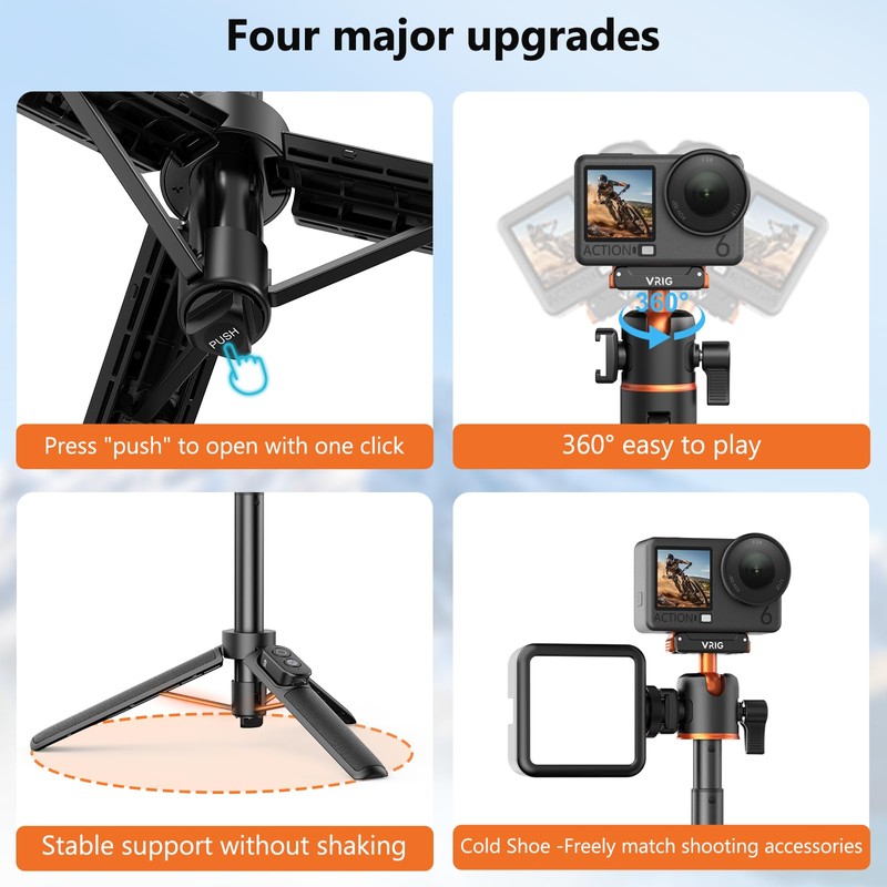 VRIG 21" Selfie Stick Tripod for DJI Osmo Action 6/5
