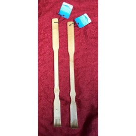 Lot Of 2 BAMBOO BACK SCRATCHER 20鈥