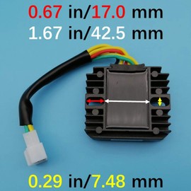 Tuzliufi Voltage Regulator Rectifier Compatible with Kawasaki Eliminator Vulcan Ninja EL250 EL252 KZ550 KZ750 KLE500 EN450 EN500 EX500 EL KLE KZ 250 252 454 500 550 750 GPZ LTD 21066-1028 Z414