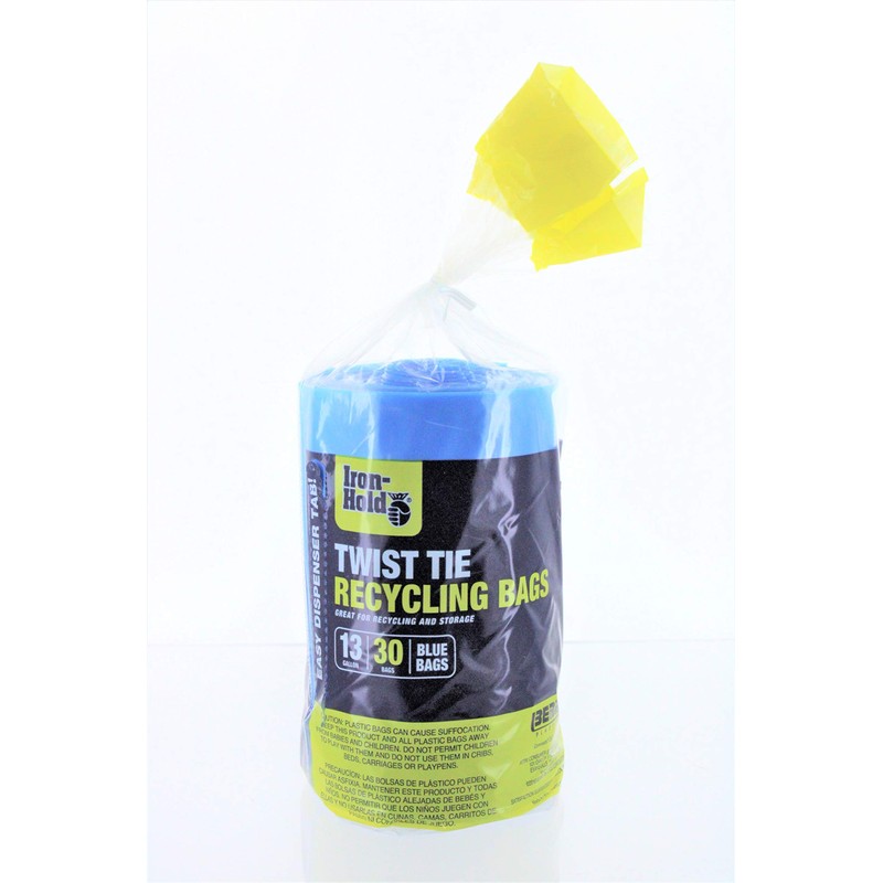 Berry Plastics 618781 30CT 13GAL BLU RecycBag