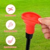 BOXOB Golf Ball Picker Upper for Putter, Rubber Golf Ball