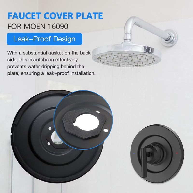 HaeKap Stainless Steels Escutcheon Replacement for Most Chateau One-Handle Tub