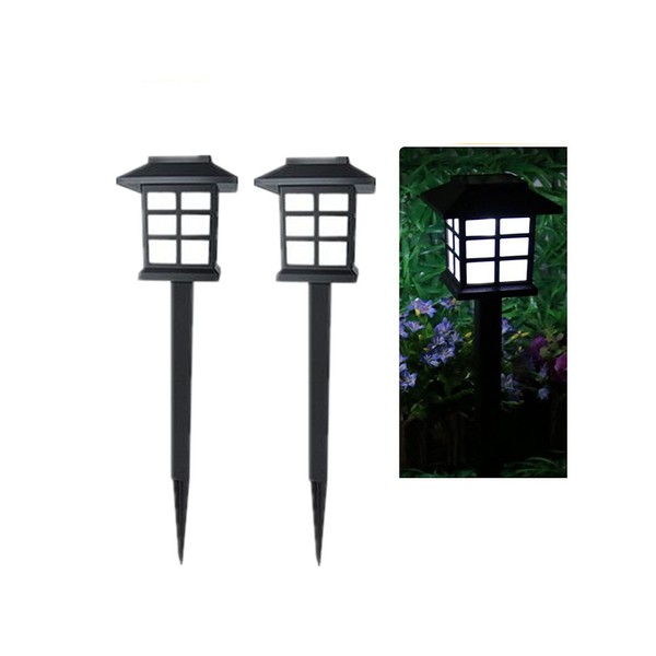 NEWOTE Outdoor Solar Pathway Lights Waterproof 2-Packs Outside LED Decorative Lights Landscape Lighting for Yard Patio Driveway Garden (White)