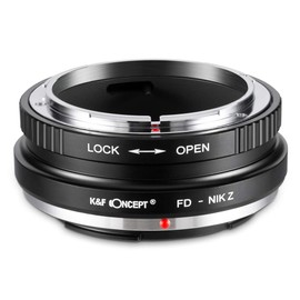 K&F Concept FD-NIK Z Bayonet Adapter Lens Ring for Canon FD Lens to Nikon Z 7 and Nikon Z 6 Mirrorless Full Frame Camera