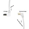 RHCXCYTJ Cable Ethernet Cat6 de 90 grados de ángulo recto