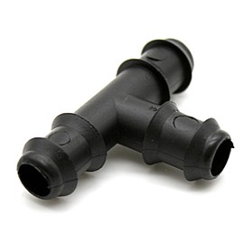 DOJA Barcelona 16 mm T-Piece Irrigation, Pack of 25, Fitting for Drip Hose, Diameter 16 mm, T-Hose Connector, Accessories for Drip Irrigation, for Garden Hose, Garden Watering