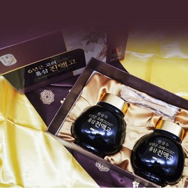 6년근 고려 홍삼 진액고 500gx2병 선물용보자기 포함 6-Year-Old Korean Red Ginseng Extract 500g x 2 Bottles with Gift Wrapping